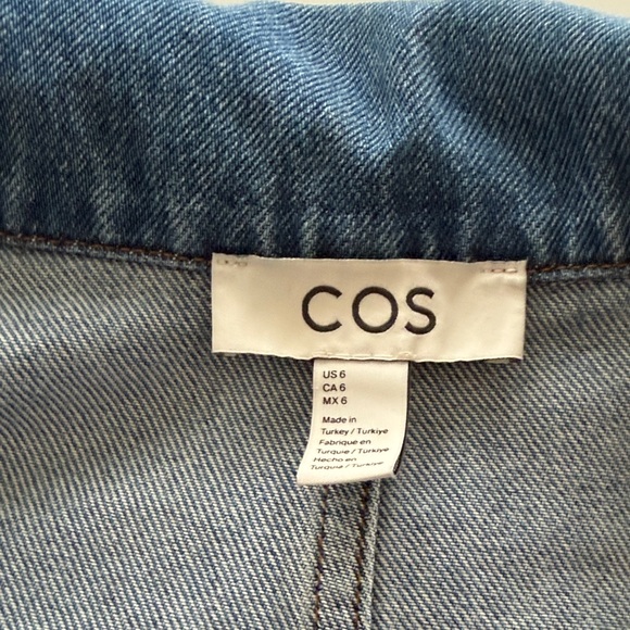 COS Blue Denim Pullover Shirt sz 6 - Picture 4 of 10